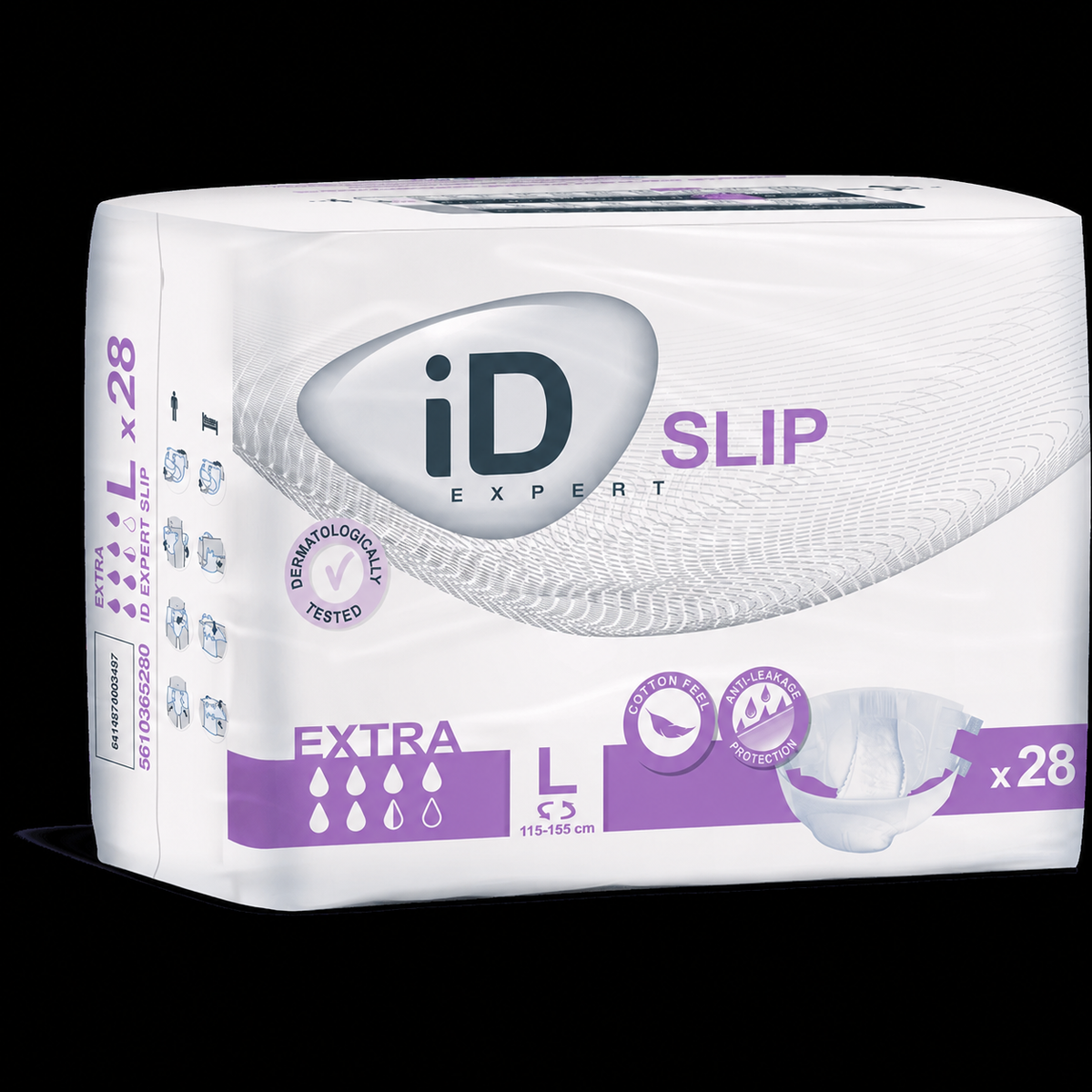 Voksenbleer iD Slip Extra Tapeble til mænd og kvinder L – 28 stk, 115-150 cm