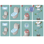 Toilettenbeutel, 65x39cm, 600ml, 20 Stk.