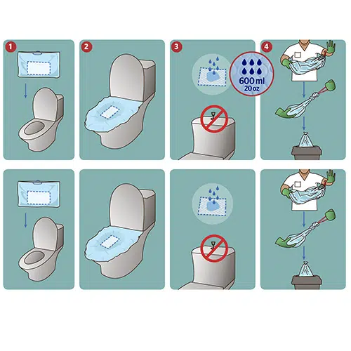 Toiletposer, 65x39cm, 600ml, 20 stk.