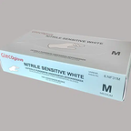 Nitrilhandsker Sensitive, Hvid, 100 stk
