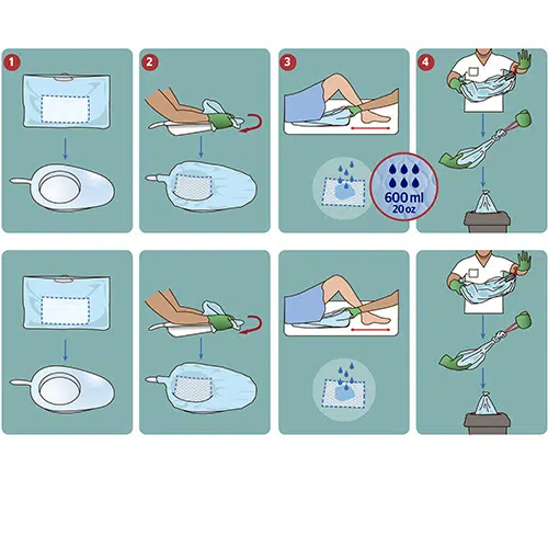 Toiletposer, 52x39cm, 600ml, 20 stk.